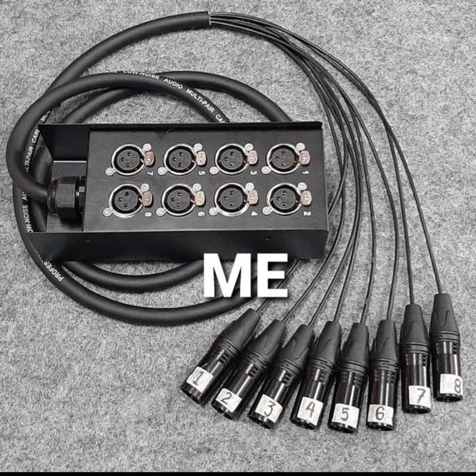 Kabel Snake Isi 8 Channel Komplit 10 Meter
