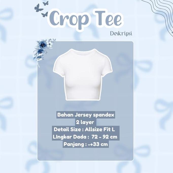 TAMPIL MODIS  Setelan Kairi Outfit Set [ Crop Tee + Rok Mini + Tas ] One Set Korean Style | OOTD Fas