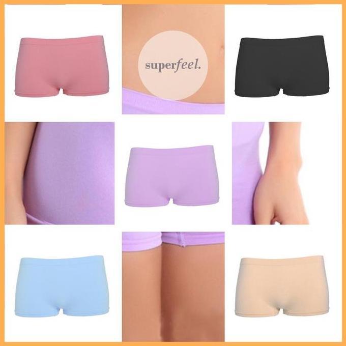 Kven- Sfl Short Pants Celana Pendek Hot Nita Ketat Katun Midi Mini Spandex Boxer Pant Lady Cewe Pere