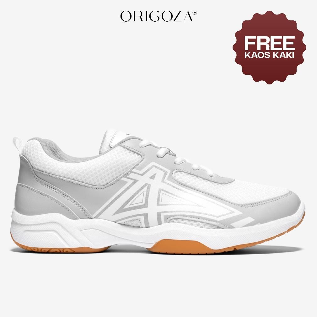Discount ORIGOZA Sepatu Badminton Padel Tenis Wanita Le Manta Putih Abu-Abu Original Size 36-40 Mult