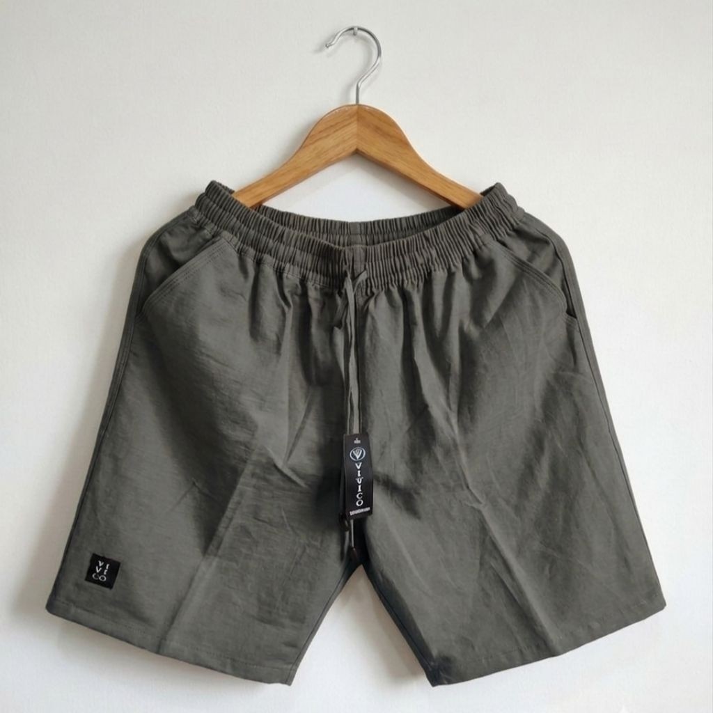 Celana Pendek Katun Pria // Celana Pendek Santai Bahan Katun Tebal