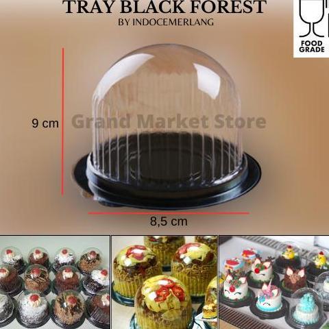dBest- Mika Kue Tart Mini Bulat Tart Bulat Bohlam Cup Cake Hias Black Forest