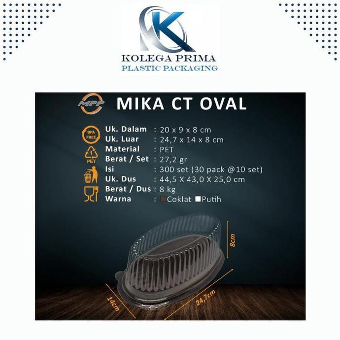 dBest- MIKA KUE OVAL/ CT OVAL/ MIKA PUDING/ MIKA CHEESECAKE OVAL MURAH ISI 20