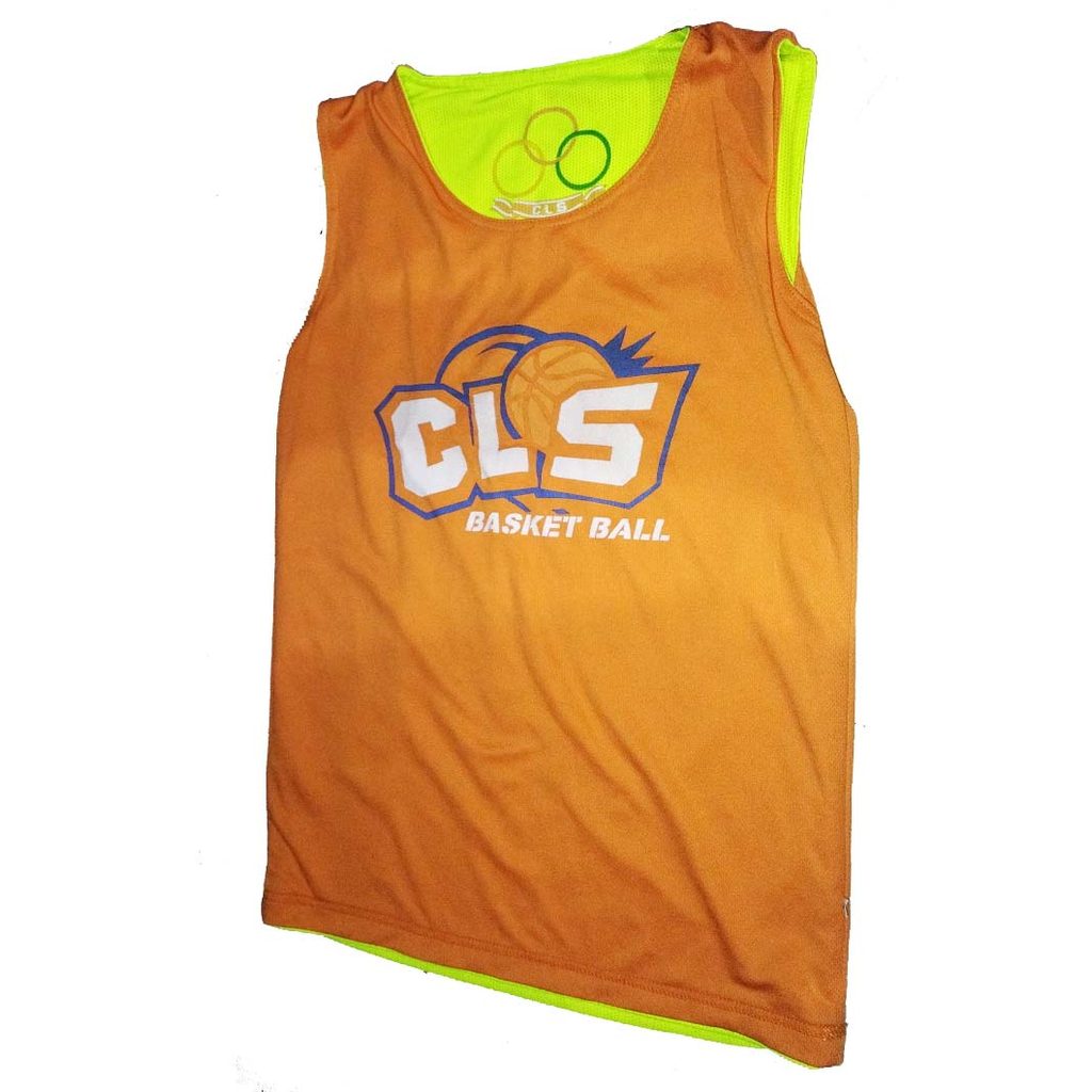 Bekas Preloved Baju Basket Jersi CLS Original Anak SD 2 Sisi Bolak Balik Jersey Reversible