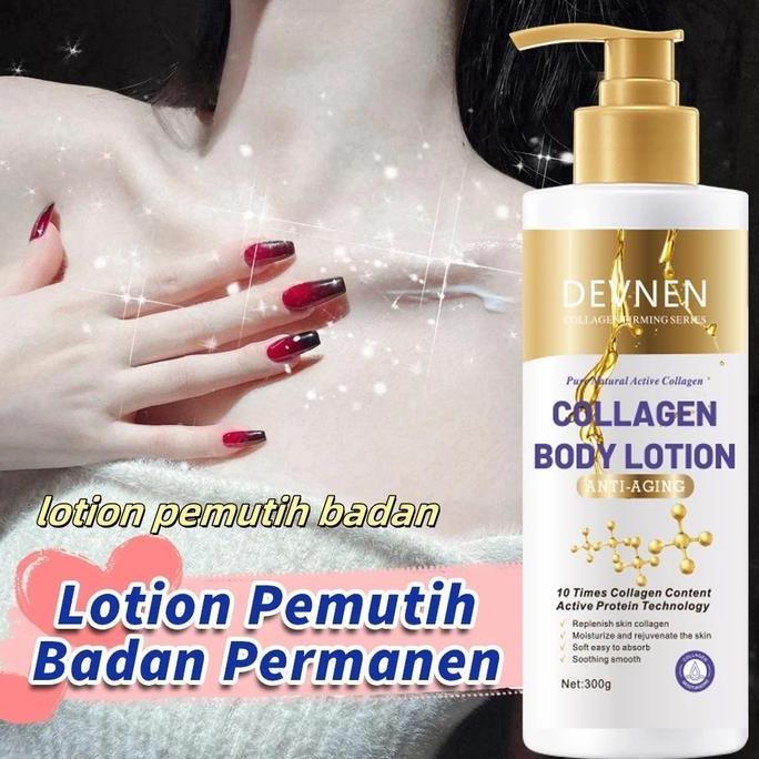 Facene- Collagen Whitening Body Lotion Pemutih Badan Melembabkan Anti Aging Lotion Menghilangkan Kus