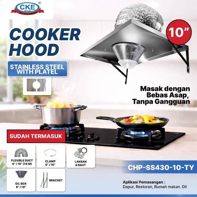 Kitchen Exhaust Fan Cooker Hood Kompor Stainless Steel Penyedot Asap 8 10 Inch Kipas Sedot Hisap Asa
