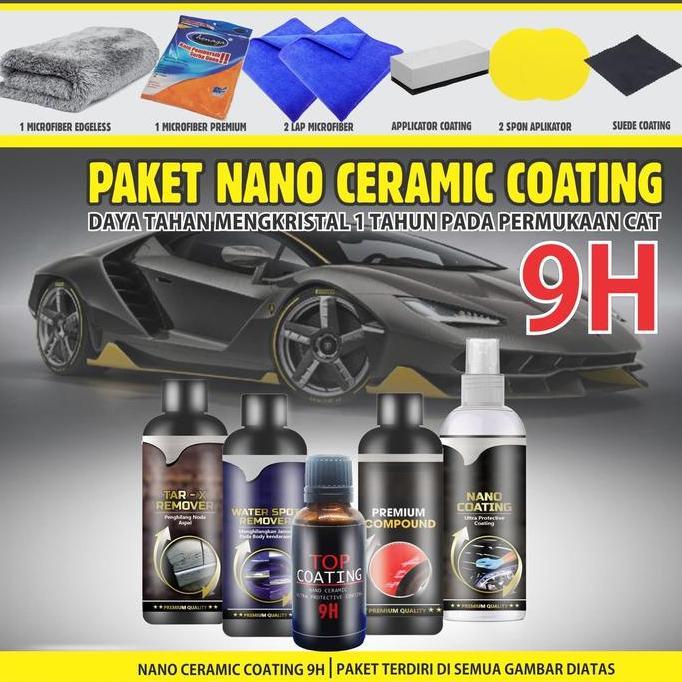 NANO CERAMIC COATING 9H PENGKILAP MOBIL TOP COATING 9H PENGKILAP MOTOR