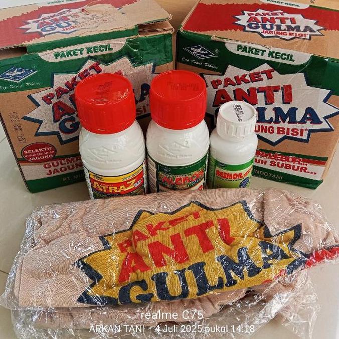 Paket Anti Gulma Jagung Bisi (Isi Paket Kecil : Atraz 600Sc 250Ml , Aleron 60Ec 250Ml, Besmor Ultra 