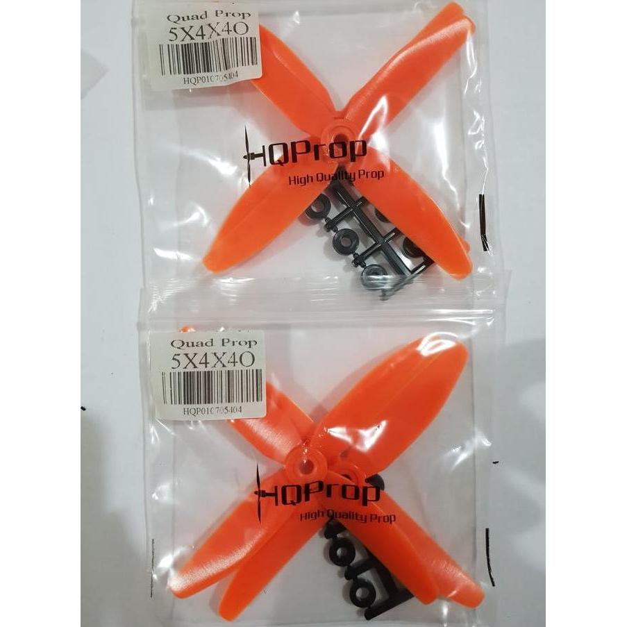 HQ QUAD PROP 5 X 4 X 4 ORANGE (2CW+2CCW)-GLASS FIBER COMPOSITE RCHA
