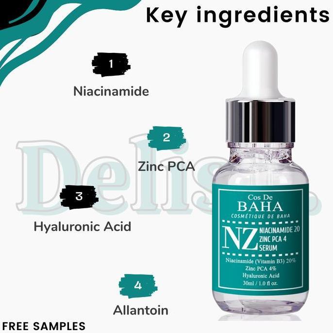 Cos De Baha - Niacinamide 20% + Zinc 4% Serum 30Ml 30 Ml