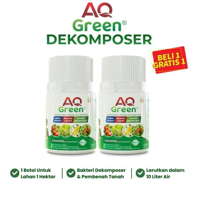 AQ GREEN Dekomposer Pembenah Tanah dan Penyubur Tanah Teknologi Mikroba Untuk Luas 1 Hektar (TERBAIK