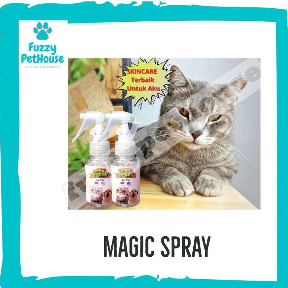 Magic Spray Obat Spray Kucing Obat Kutu Jamur Diskon