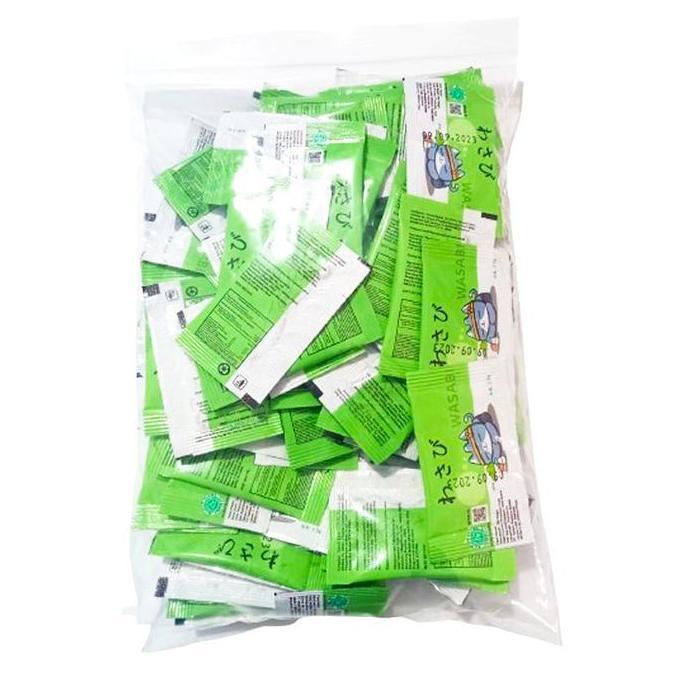 Pilihan - [Pbb] Mazuma Wasabi Paste Neri Wasabi 2,5Gr 100Pcs | Wasabi Sachet Jepang | Wasabi Sushi S