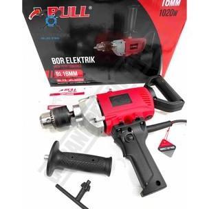 PALMOWI Mesin Bor Tangan 16mm BULL BL16mm / Mesin Bor Besi Listrik 16mm BL-16 / Elektrik Drill 16mm 