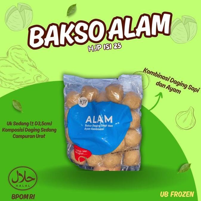 Foolix- Bakso Urat Alam Super Hjp Isi 5 Bakso - Daging Ayam Sapi Frozen Instan Halal