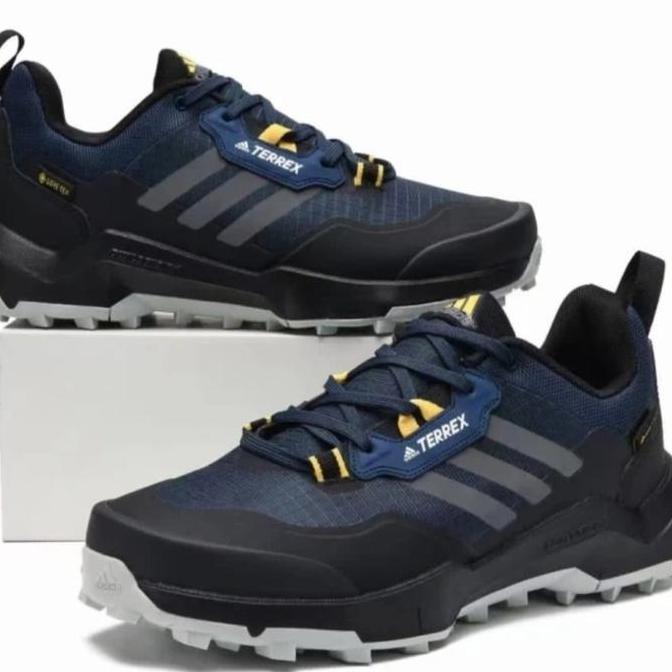 VIRALL SEPATU ADIDAS TERREX AX4 MID GORE-TEX NAVY BLACK ORIGINAL *