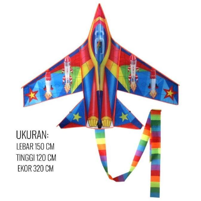 Layangan Pesawat / Layang Layang Jet Sukhoi Jumbo HC