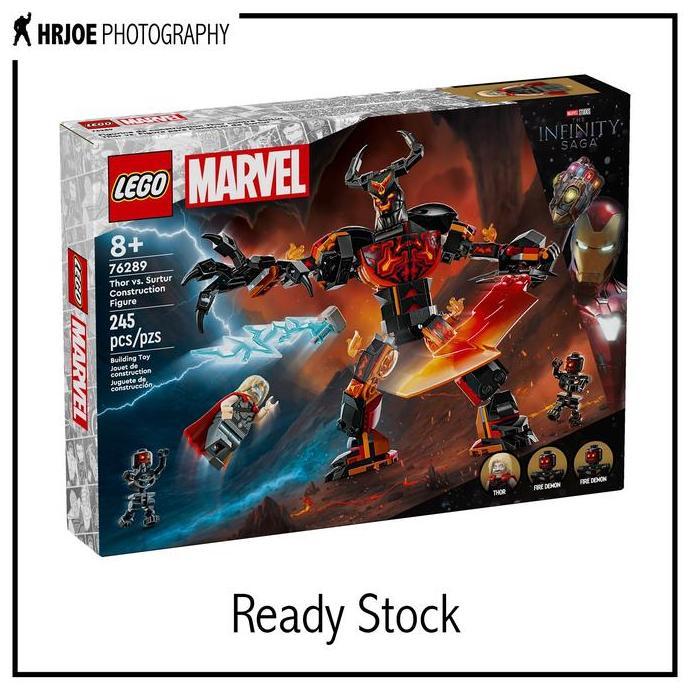 Promo Lego 76289 Marvel Super Heroes Thor vs. Surtur Construction Figure Diskon
