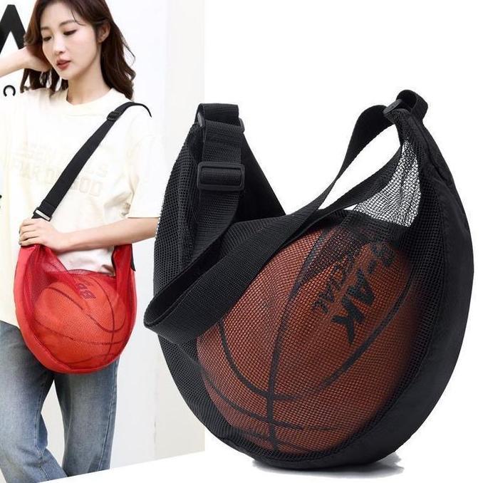 Tas Bola Selempang Basket Tas Serut Penyimpanan Bola Basket Kapasitas Besar