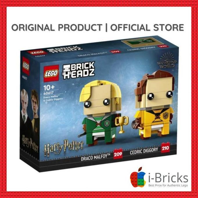Promo LEGO Brickheadz 40617 Draco Malfoy & Cedric Diggory Diskon