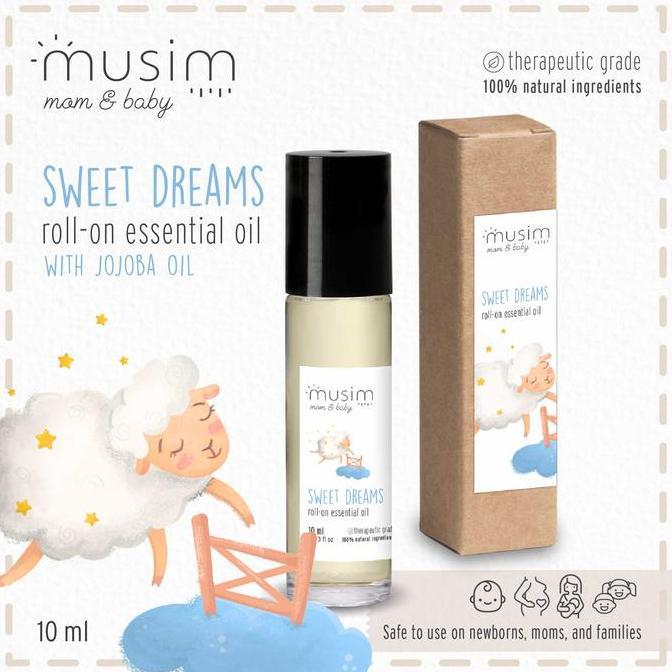Baby- Baby Roll-On Essential Oil Sweet Dreams Deep Sleep Aid 10Ml - Musim
