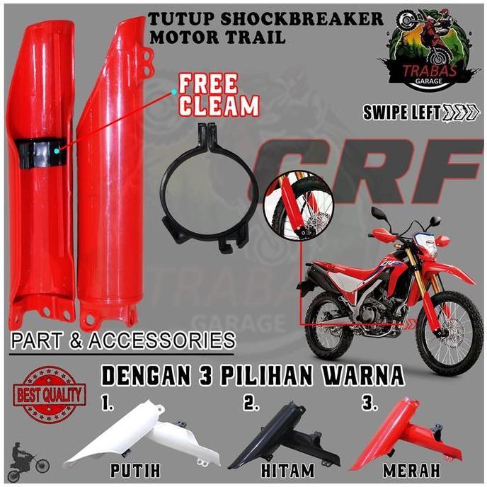 DB68 >> COVER TUTUP USD SHOCK CRF UNIVERSAL SHOCKBREAKER HONDA MOTOR TRAIL CROSS SUPERMOTO SUPER MOT