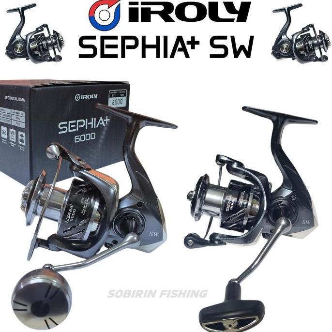 Reel spinning iroly sephia+ power handle BERVARIAN - reel pancing iroly SEPHIA SW