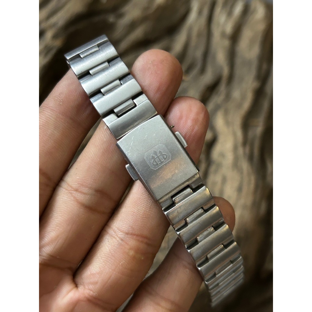 Tali Jam Lobor Original Stainless Steel Solid Bracelet 17.5mm End Link Terintegrasi Clasp Logo Lobor