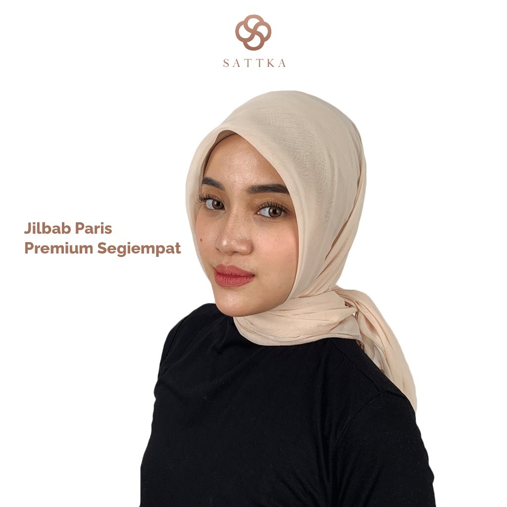 JILBAB Paris Premium Segiempat / Kain Jepang