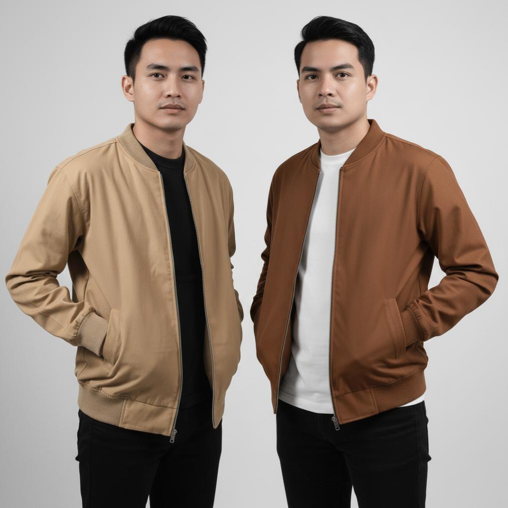 PREMIUM JAKET BOMBER PRIA JACKET BOMBER CANVAS TEBAL BOMBER PRIA MAN