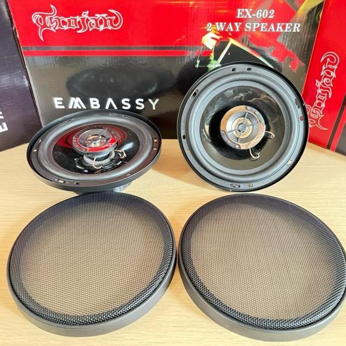 SPEAKER EMBASSY COAXIAL EMBASSY EX-602 SPEKER 6 INCH EMBASSY EX 602 terlaris