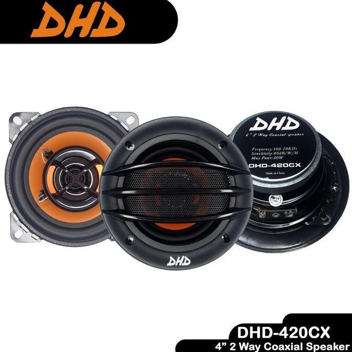 [2Pcs] Speaker Mobil Audio 4 Inch 2 Way Coaxial Speaker Dhd-420Cx