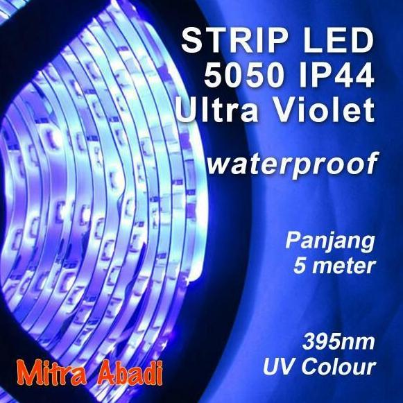 Led Strip Smd 5050 Uv (Ultra Violet) Dc 12V Ip44 Waterproof