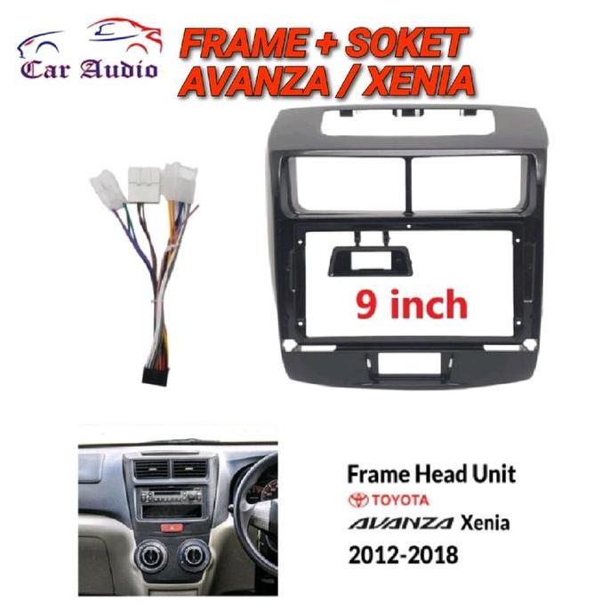 Frame Avanza 9 Inch Frame Xenia 9 Inch Frame Head Unit Android Avanza Xenia 9" Inchi