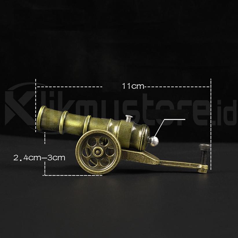 Meriam Mortir Mainan Besi Anak Tembak Pelontar Peluru Cannon Mortar Toys Produk Viral
