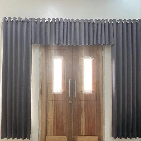 Sala - Satu Set Gorden Blackout Import Jendela/Pintu Renda Jendela