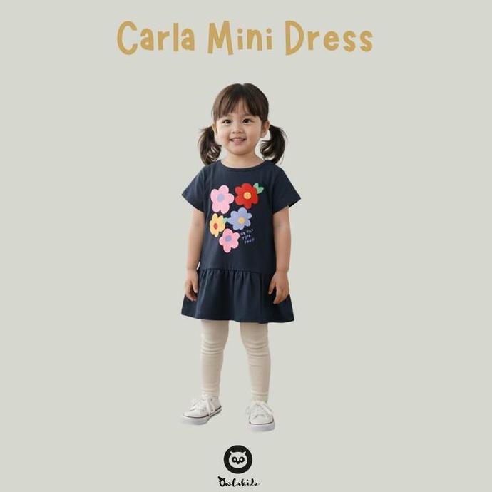 Mylu- Owlakidz - Carla Mini Dress - Dress Anak Perempuan - Baju Anak Cewek
