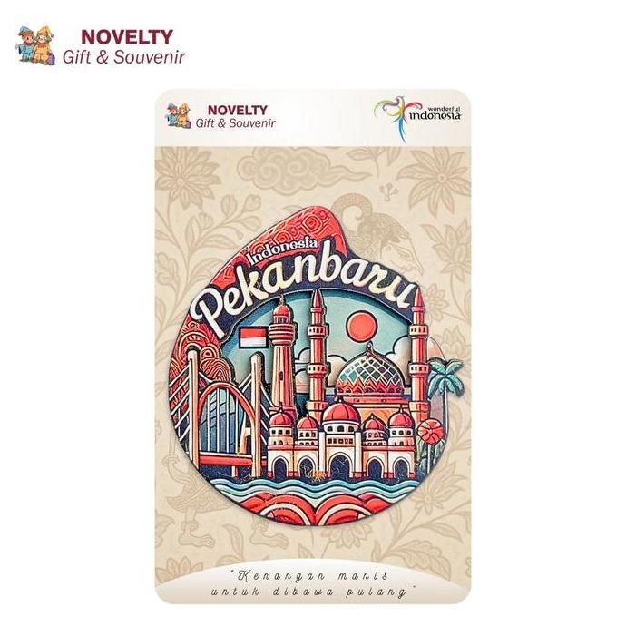Pilihan - Souvenir Magnet Kulkas Pekanbaru Riau Oleh Oleh Negara Indonesia