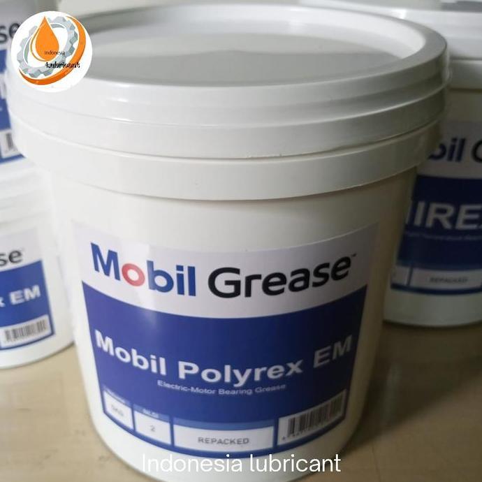 Mobil POLYREX EM Grease Polyurea (Bearing & electric motor) NLGI 2 Pail 1kg DVS