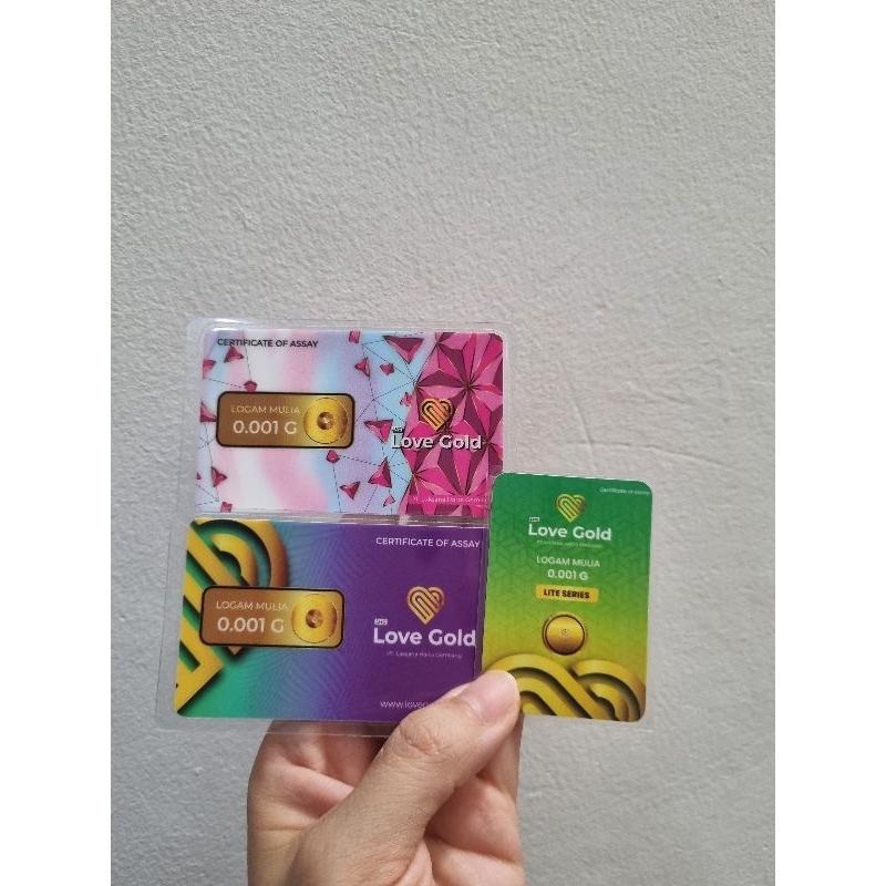 Lovegold Love Gold Logam Mulia Emas Mini Sucofindo Perhiasan Souvenir Gift