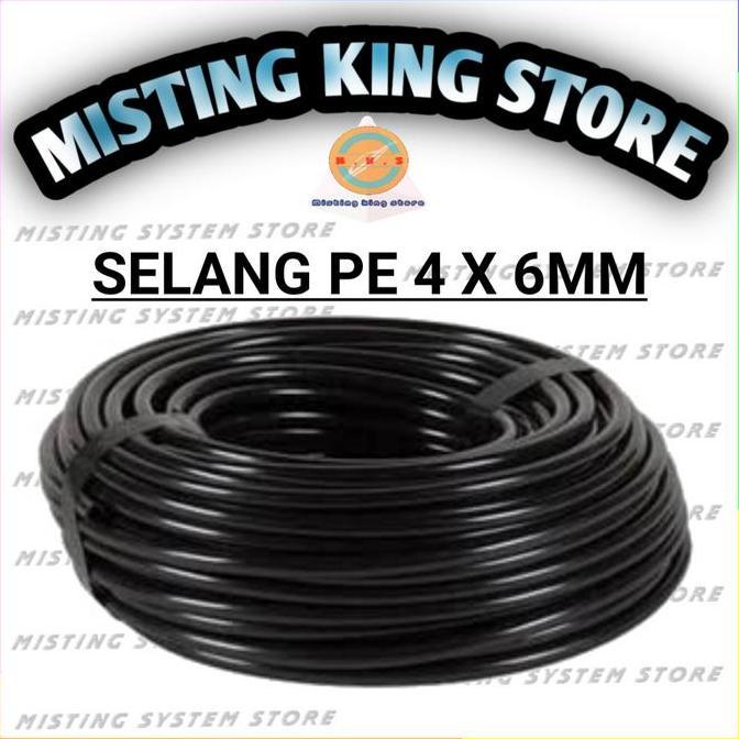 Selang Pe 4 X 6 Mm Medium Quality Mist Nozzle Misting Slip Lock