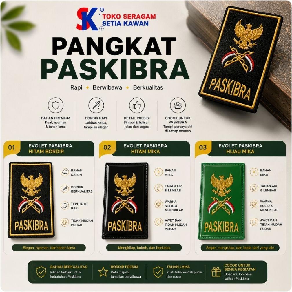 Ready 1 set perlengkpan paskibra / 1 paket perlengkapan paskibra