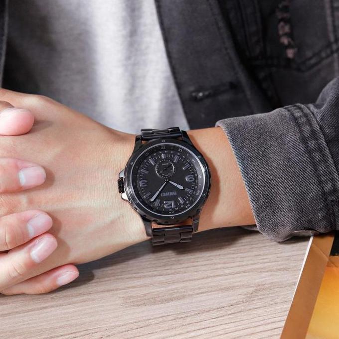 Watch- Jam Tangan Pria Analog Tali Stainless Skmei 1513