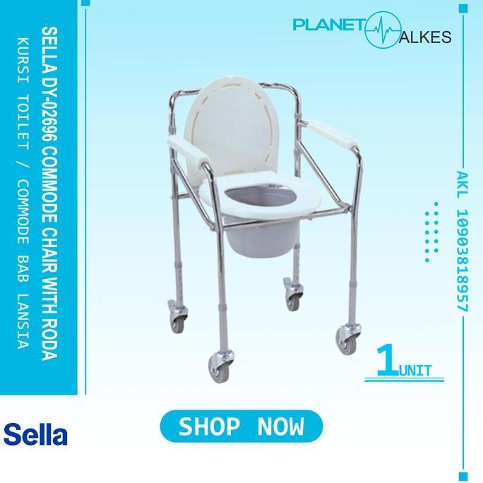 COMMODE CHAIR SELLA  RODA - KURSI TOILET - KURSI BAB SELLA commode Chair / Kursi BAB Diskon