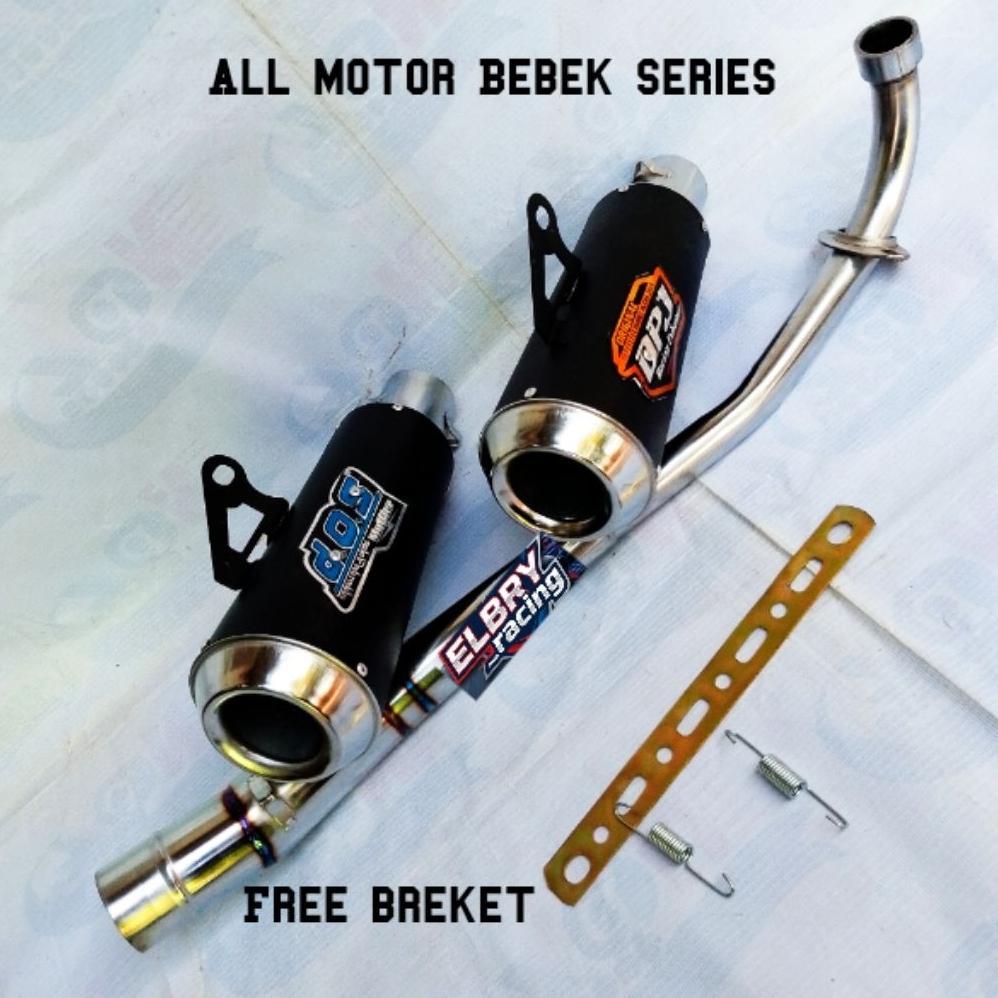 Original Knalpot Racing Dos Gp 1 Buat Motor Bebek Supra X 125 Karisma Jupiter Z Vega R Shogun 110 Sm