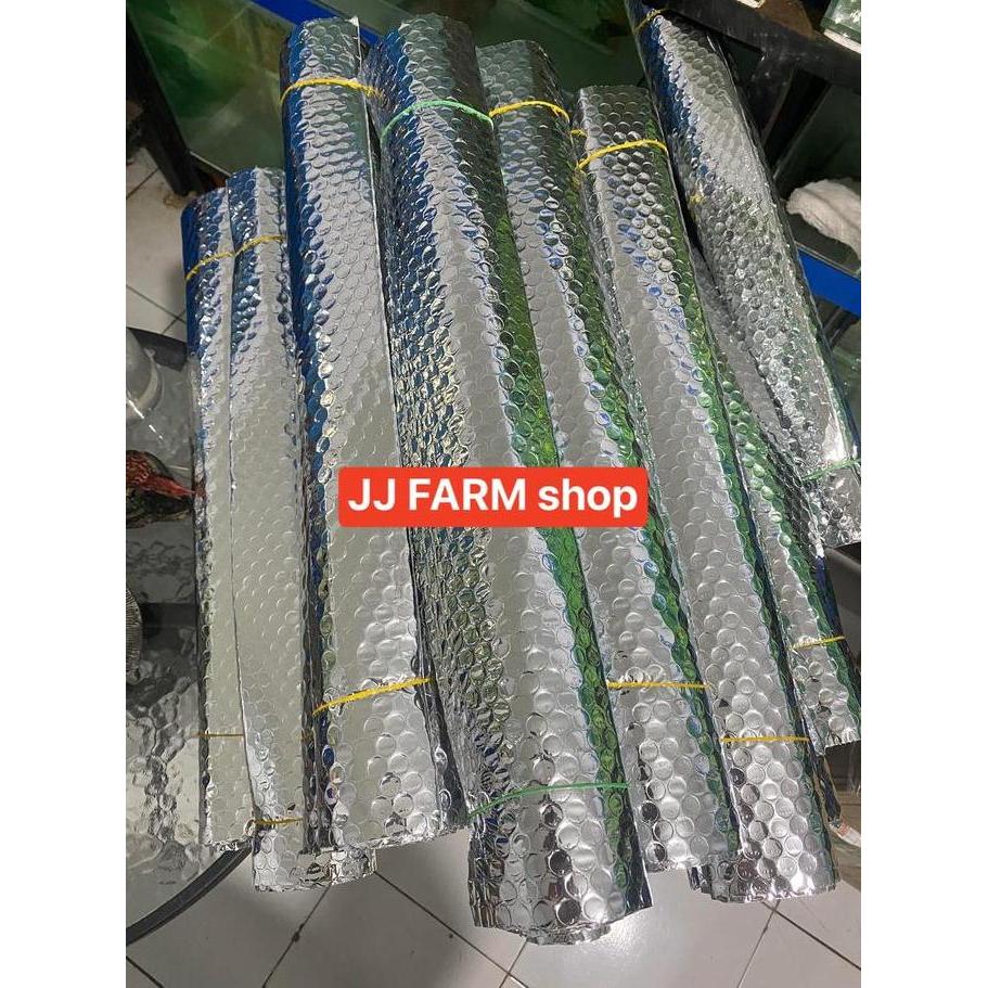 BEGROUND BEGRON AQUARIUM AKUARIUM ALUMUNIUM FOIL BUBBLE PEREDAM ATAP