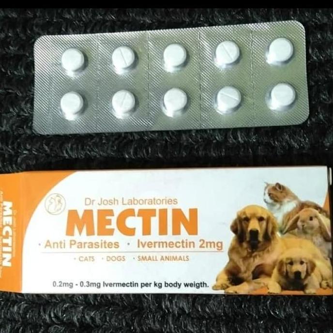 OBAT KUTU KUCING ANJING MECTIN / OBAT ANTI PARASIT KUTU 10 TABLET