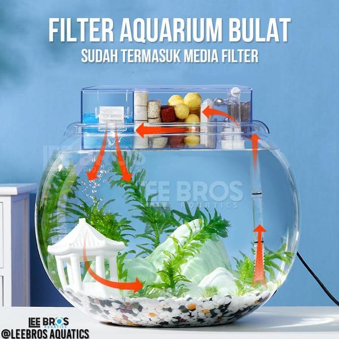 FILTER AQUARIUM BULAT / FISH BOWL FILTER / AQUARIUM BULAT / FISH BOWL