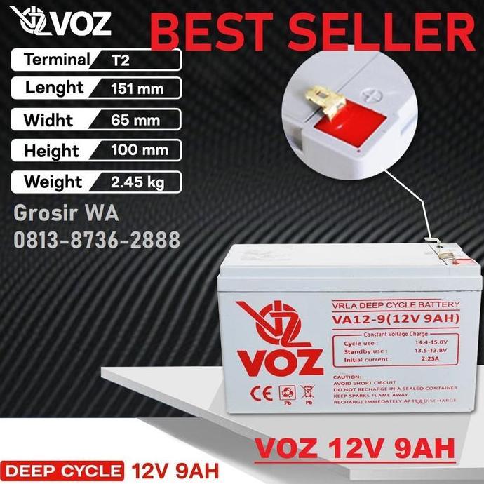 BATTERY VRLA 12V 9AH BATERAI AKI UPS 12V 9AH *