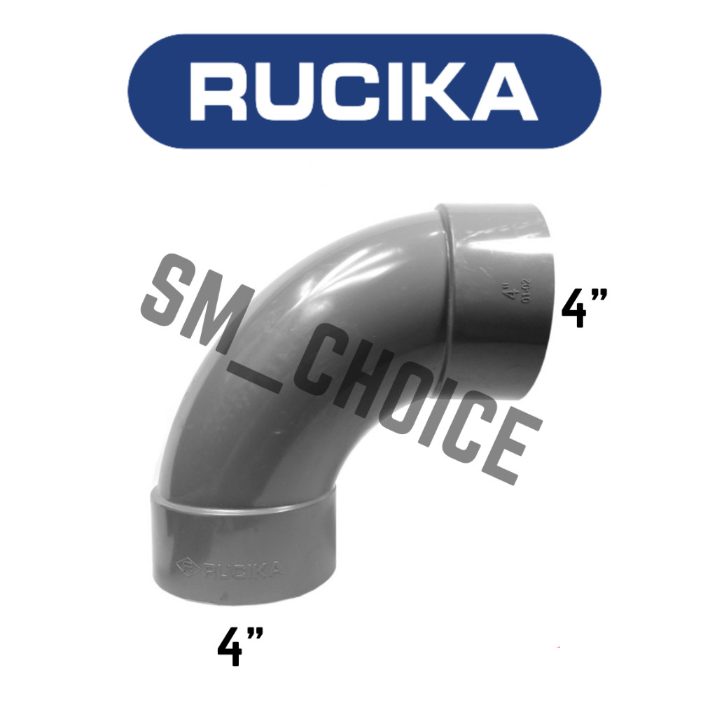 NEW -RUCIKA LONG ELBOW 4 INCH D PVC ELBOW 4" D PVC RUCIKA KENI LONG 4" ELBOW LONG 4INCH